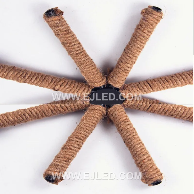 Standing out from conventional round or bell shapes, the RP0047 is a unique star-shaped pendant light, meticulously woven from natural rattan. Its sculptural form provides artistic flair and ambient light diffusion. - view 3
