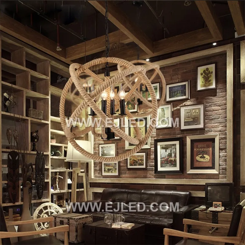 The RP0073 pendant features a distinctive flattened rattan basket-weave design, allowing an open view of the lamp. Its wide, open bottom casts ample downward light, making it suitable for dining or living areas. - view 4
