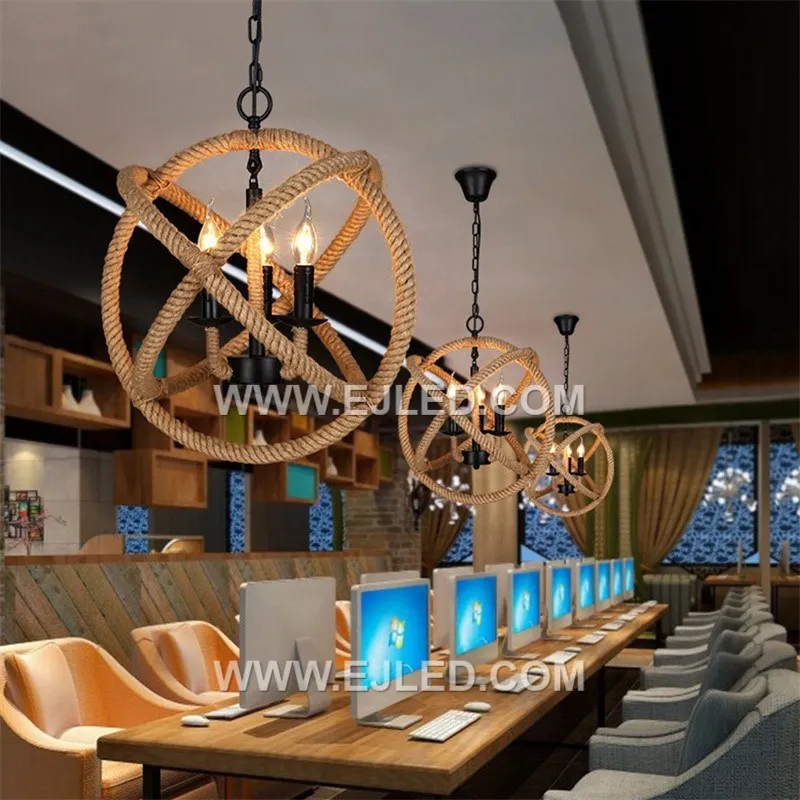 The RP0073 pendant features a distinctive flattened rattan basket-weave design, allowing an open view of the lamp. Its wide, open bottom casts ample downward light, making it suitable for dining or living areas. - view 6