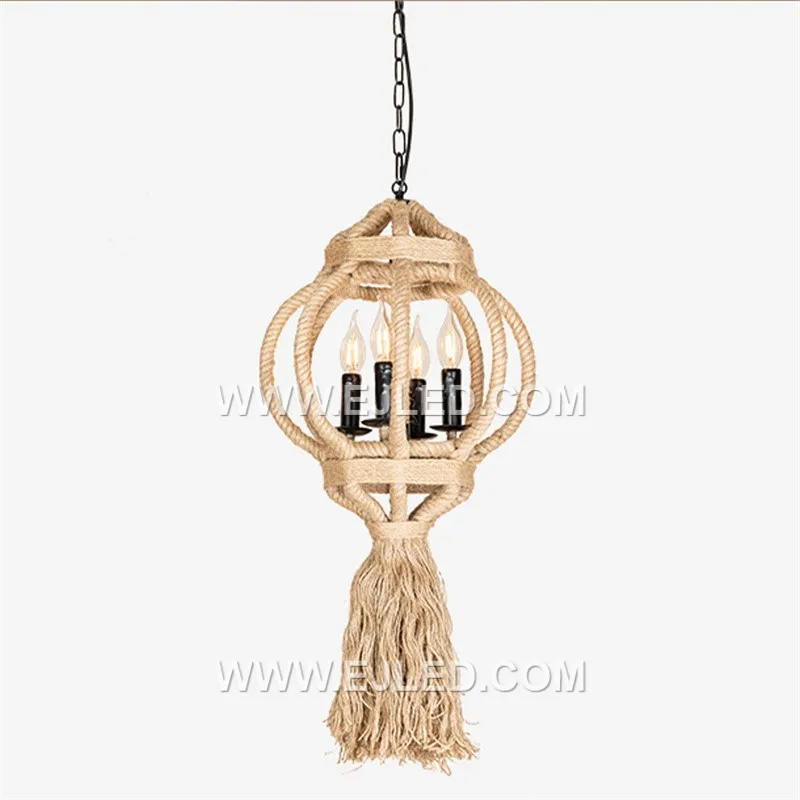 The RP0084 is a broad, dome-shaped pendant woven from natural rattan, featuring four internal lamps. Its open design provides widespread, diffused ambient light, suitable for illuminating larger communal areas.