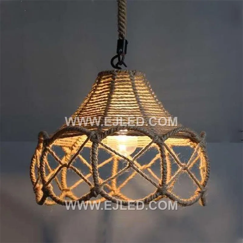 Carefully hand-woven from rattan, this bell-shaped pendant provides focused downward illumination, with its dense weave diffusing peripheral glare. It is ideal for spotlighting tasks or creating intimate ambiances, and suits a decorative LED bulb. - view 4