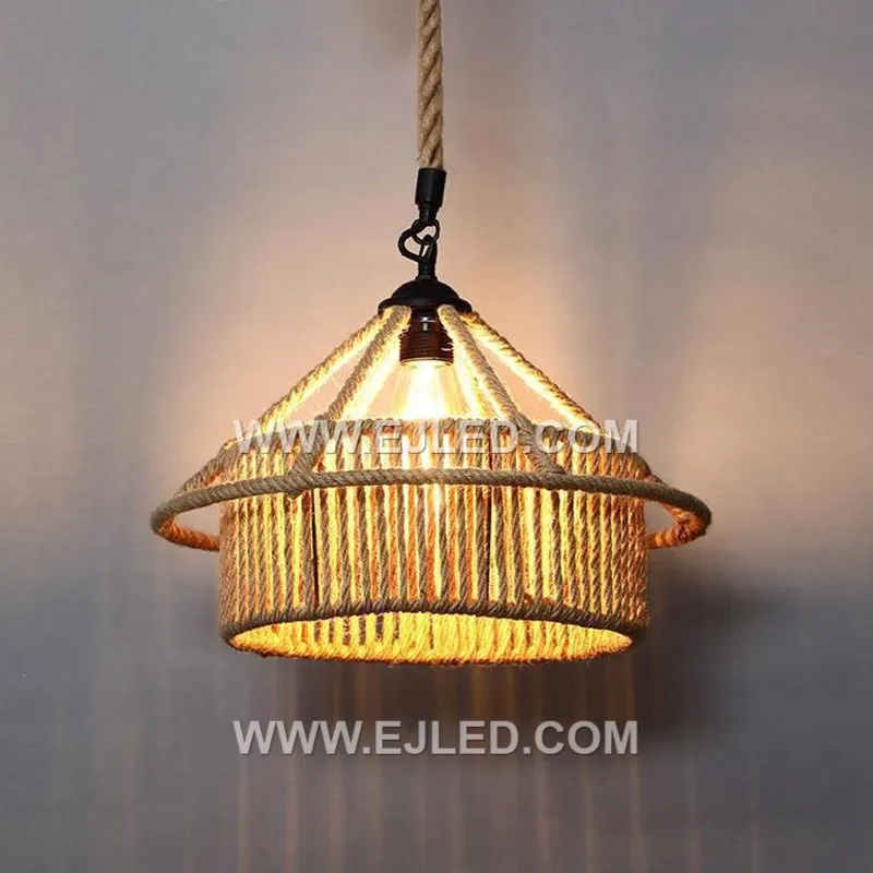 Hand-woven from natural rattan, the RP0093 drum pendant casts a soft, ambient glow through its open cylindrical form. It provides diffused, all-around illumination, suitable for various room types or settings requiring general light. - view 2