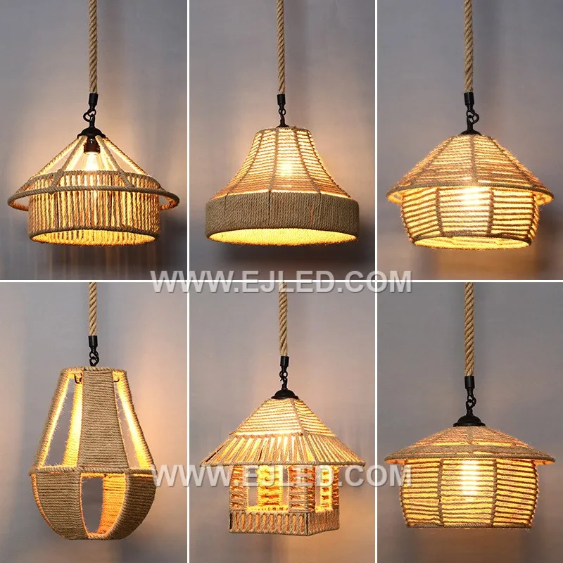 Hand-woven from natural rattan, the RP0093 drum pendant casts a soft, ambient glow through its open cylindrical form. It provides diffused, all-around illumination, suitable for various room types or settings requiring general light. - view 3