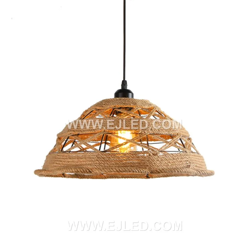 The RP0113 is a generously sized inverted bell pendant, hand-woven from natural rattan, designed to provide a broad downward light for larger spaces with suitable ceiling height. Its wide form suits open-plan areas.