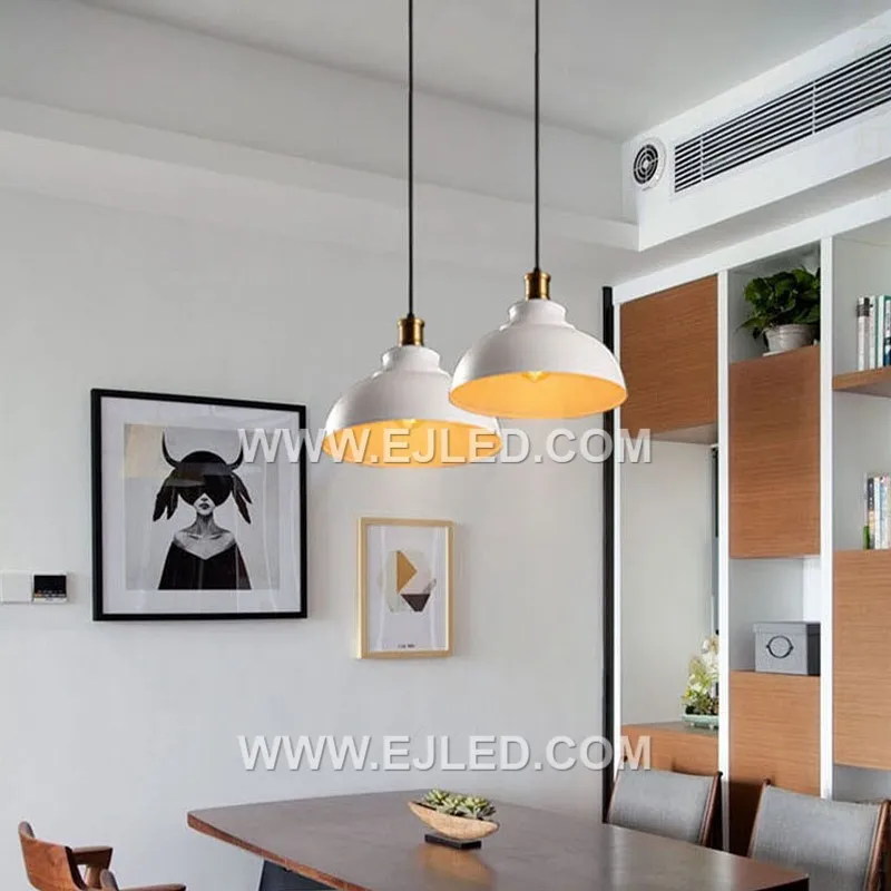 A classic dome pendant, crafted from brass, the MK0006 features a D29 black finish shade. This single-lamp fixture provides downward focused light, making it versatile for bulk orders and various interior applications. - view 2