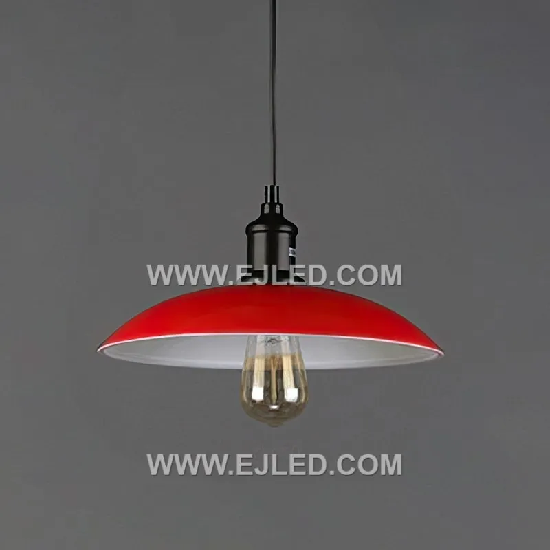 Featuring a wide, shallow dome shade, the MK0009 is formed from aluminum with a slightly textured, darkened finish. Its substantial yet shallow profile provides broad, downward-directed light without visual obstruction. - view 4