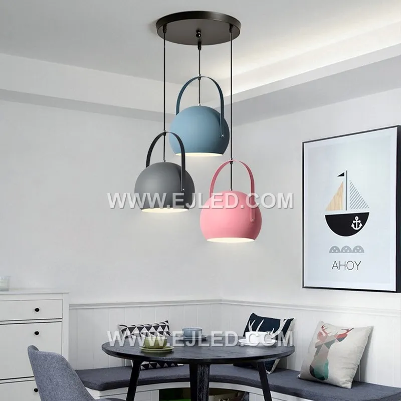 New Design Chandelier With Cheap Price Pendant Light Fixtures For Barn Decor With Belt And Semicircle Lampshade MK0094
