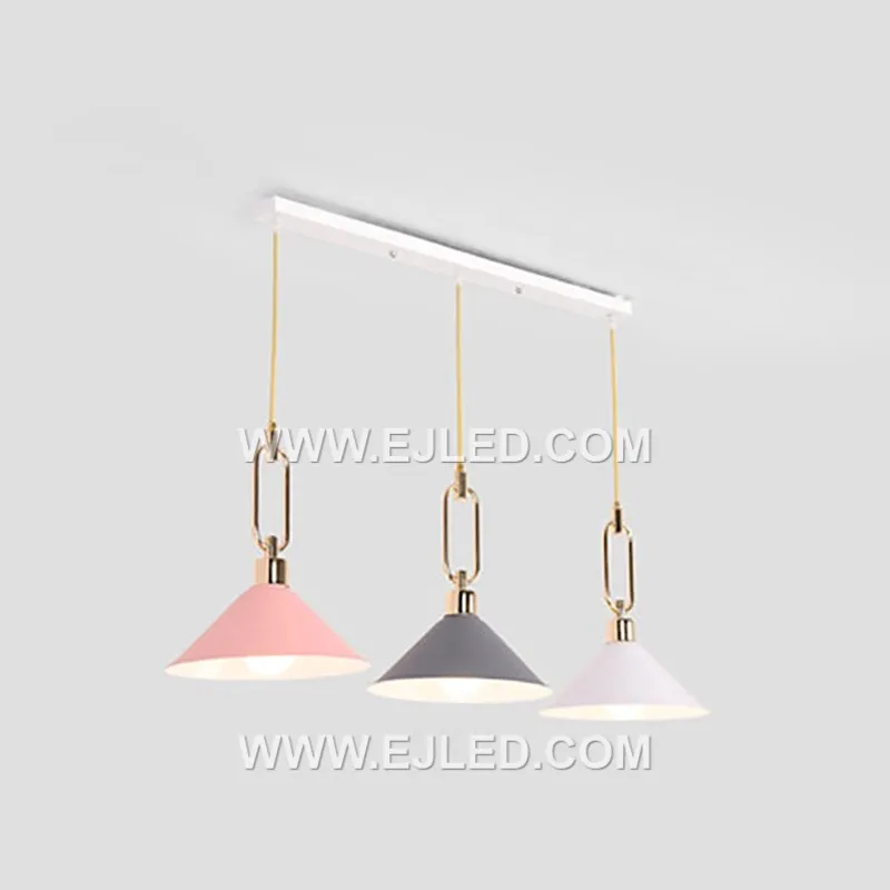 The MK0113 is a deep, conical pendant light constructed from aluminum with a matte black exterior and reflective interior. Its focused downlight makes it suitable for individual task areas or as a clustered arrangement in larger spaces. - view 3