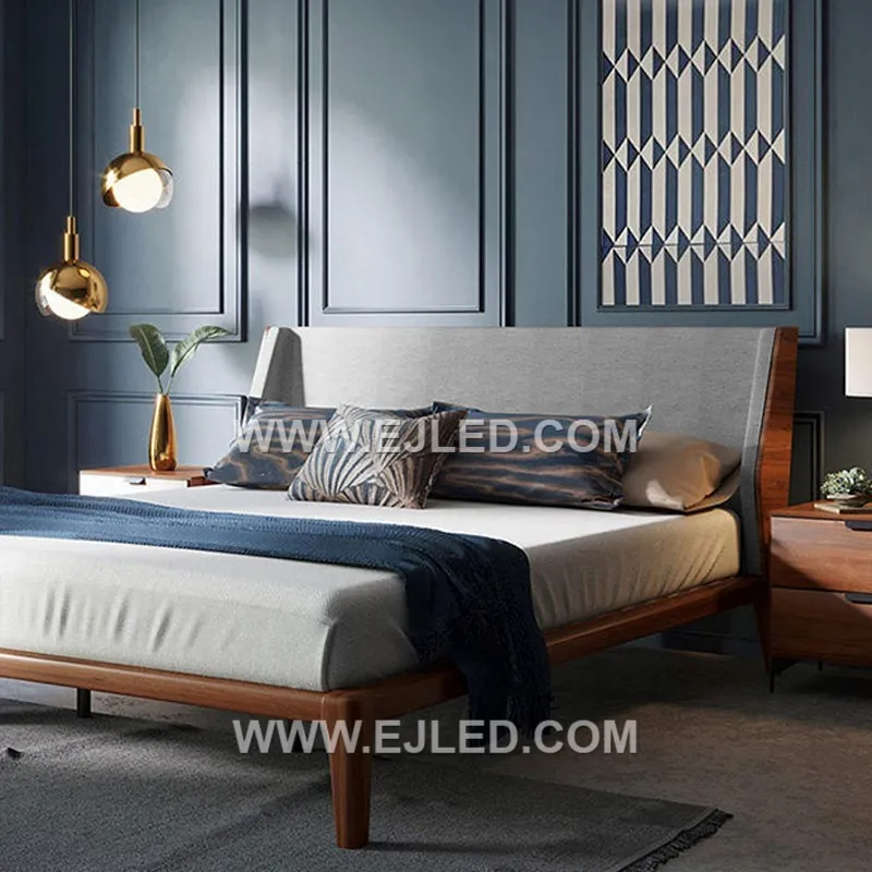 This MK0114 pendant combines a clear, vertically fluted glass shade with brass accents, including a decorative internal bulb cage. The rigid rod suspension creates a refined silhouette, suitable for focused illumination in various interiors. - view 5