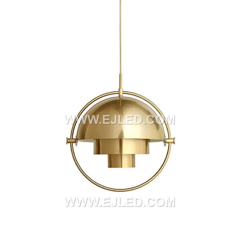 The MK0118 dome pendant light is distinguished by its uniform black matte finish on the steel exterior. Its contrasting smooth white interior effectively reflects light from a single lamp, providing clear downlighting. - view 3