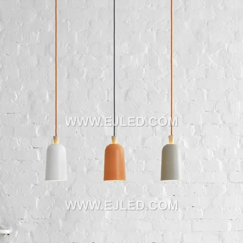 A distinctive gourd-shaped pendant, the MK0124 is crafted from natural wood with a light, visible grain. This fixture offers concentrated downlighting from a single lamp, suitable for specific task areas or smaller rooms. - view 4