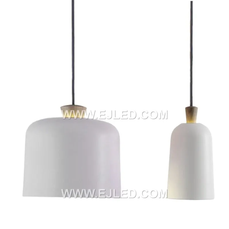 A distinctive gourd-shaped pendant, the MK0124 is crafted from natural wood with a light, visible grain. This fixture offers concentrated downlighting from a single lamp, suitable for specific task areas or smaller rooms. - view 5