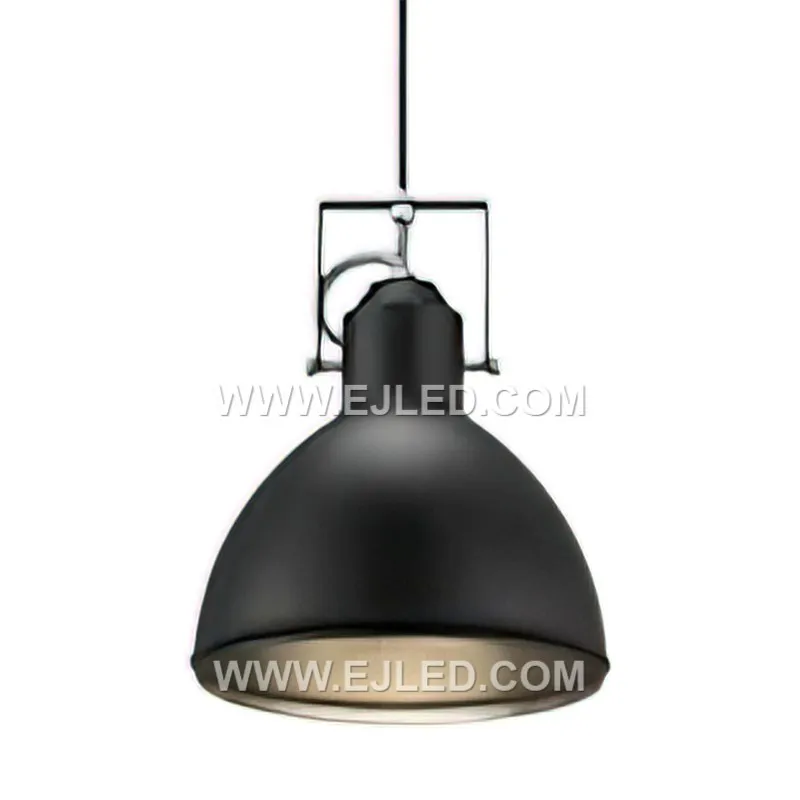Finished in a clean matte white, the MK0149 is an aluminum dome pendant light with a wide, open shade designed for broad illumination. Its classic form suits various indoor settings. - view 2
