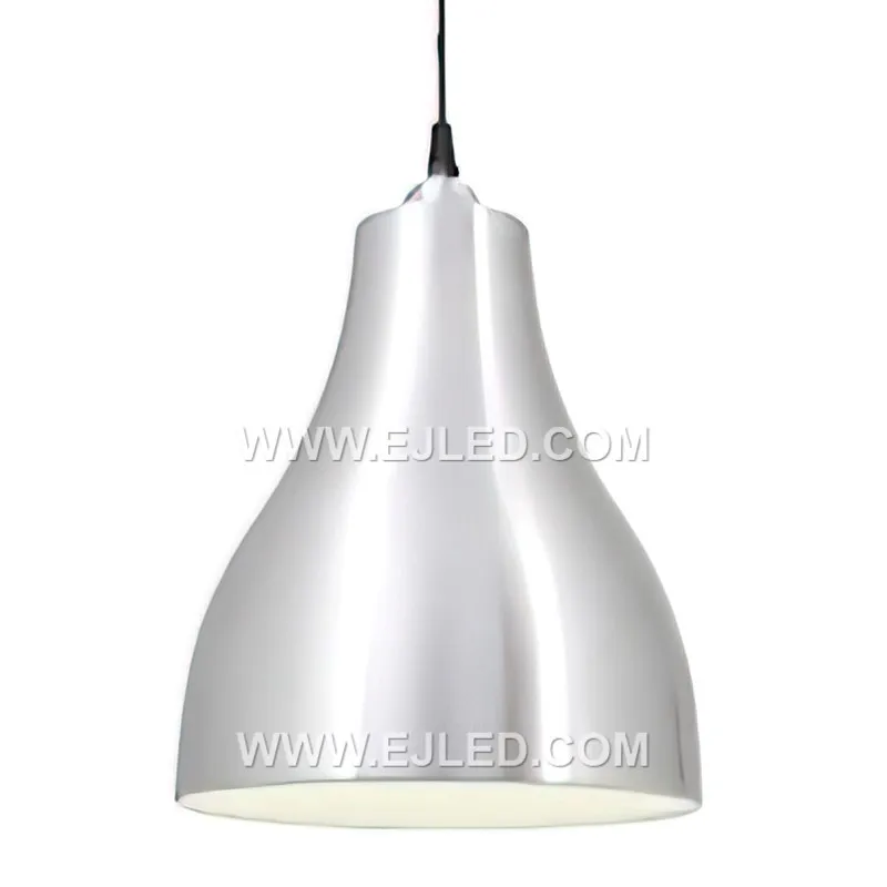 Finished in a clean matte white, the MK0149 is an aluminum dome pendant light with a wide, open shade designed for broad illumination. Its classic form suits various indoor settings. - view 5