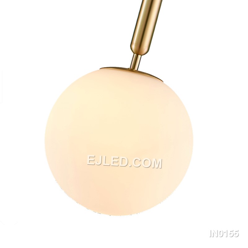 Glass and Brass Pendant Light Gold Pendant Light Fixture Modern Lights Decorative Glass Decor Lamp for Bedroom IN0155