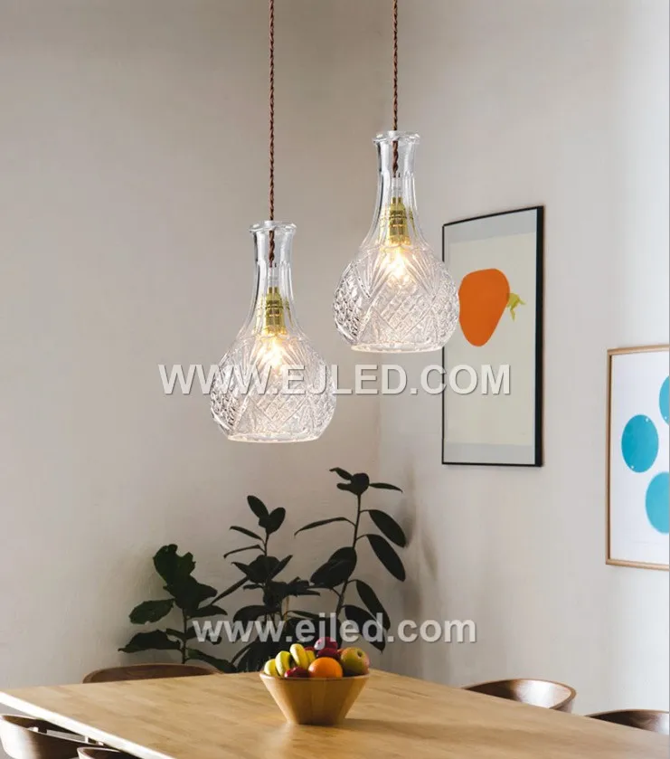Smoke Grey Glass Globe with Black Golden Metal Pendant Light GL0001