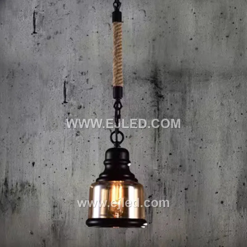 Black Iron Bell Shaped Pendant with Golden Interior Finish GL0005