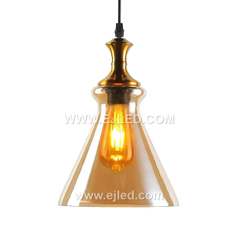 Model GL0010 offers three distinct transparent glass pendant lights: a wider dome, a tall cylinder, and a shorter, wider cylinder. These versatile shapes suit various room sizes and ceiling heights, providing flexible lighting solutions. - view 3