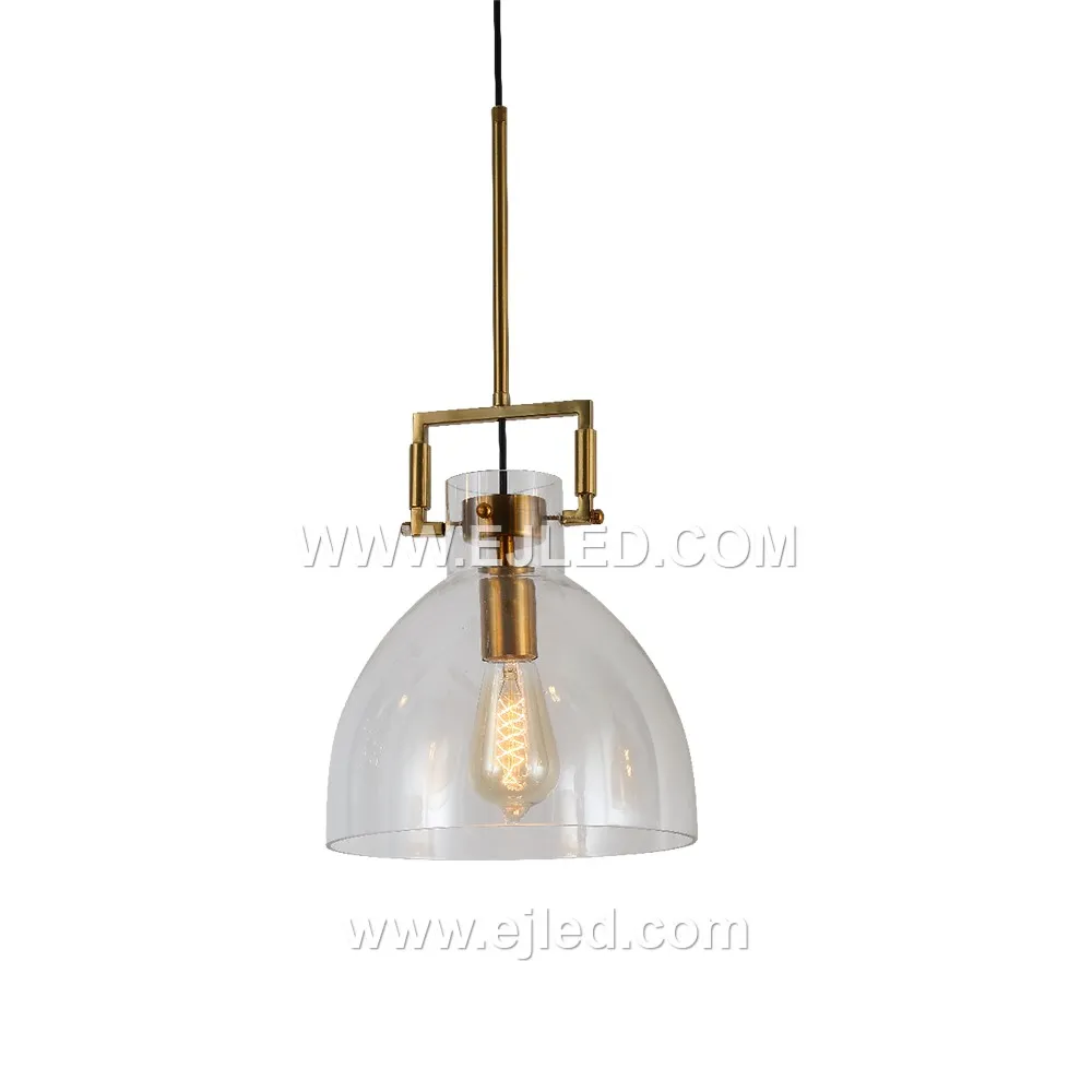 A compact cylindrical pendant light, model GL0055 features a clear, subtly flared glass shade. Its small scale suits intimate settings or can be grouped for impact, providing direct and ambient light. - view 4