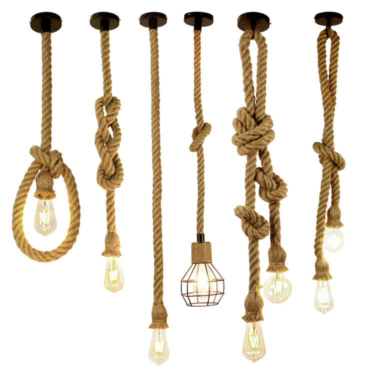 How to DIY hemp rope chandelier