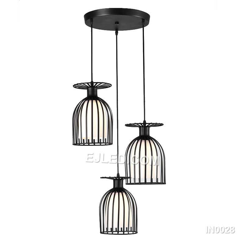 Black Pendant Light Iron Lighting Fixture Vintage Retro Wine Lampshade Home Decor with E27 Holder for Kitchen Island IN0028