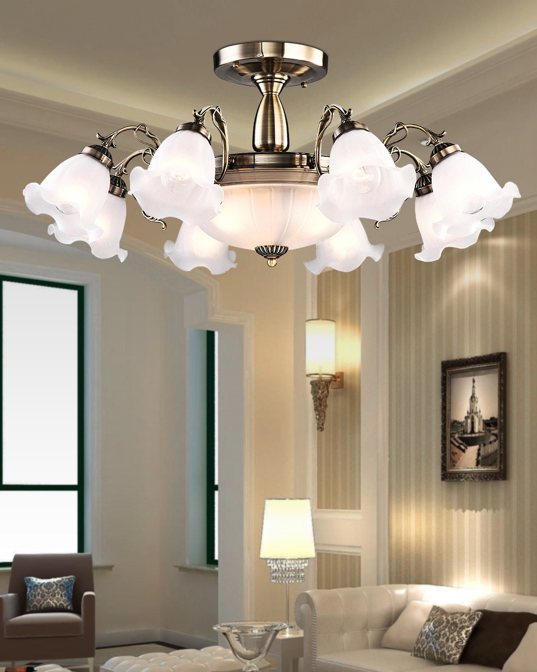 How to choose the chandelier in the living room