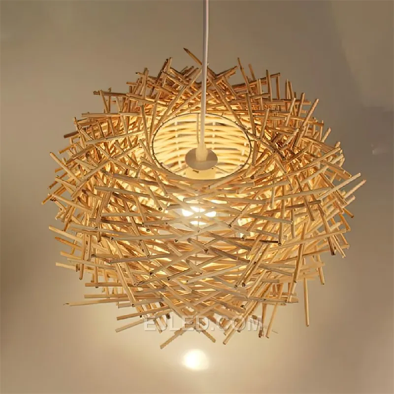 The RT0029 is a striking spherical rattan pendant, hand-woven into an open globe, ideal for making a statement in high-ceilinged spaces or as a central feature. - view 6