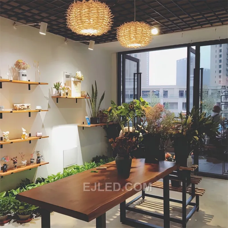 Guzhen Large Chandeliers for High Ceilings Handmade Modern Art Rattan Woven Bird Neest Pendant Lights Bamboo Lamp RT0030