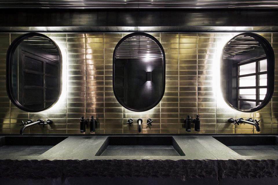 Catch fish restaurant, chandelier in the city of Kiev, Ukraine
