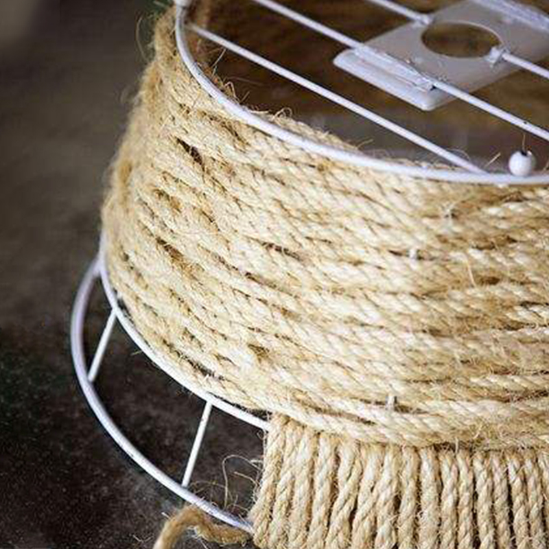 DIY Rustic Vintage Hemp Rope Chandelier