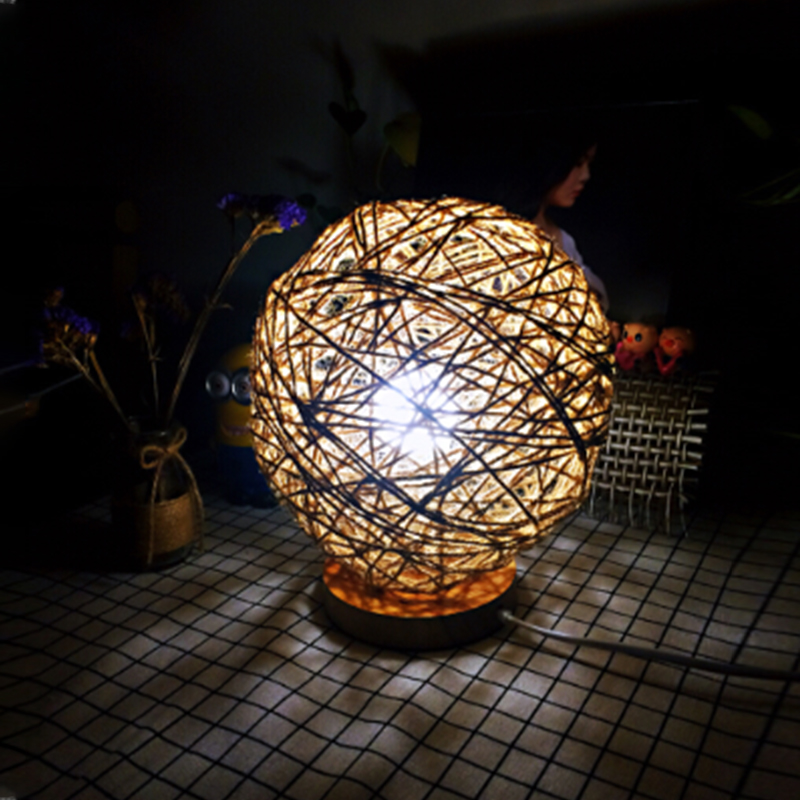 DIY Hemp Rope Handmade Night Light