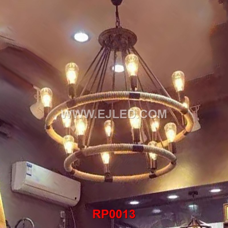 How to make hemp rope chandelier