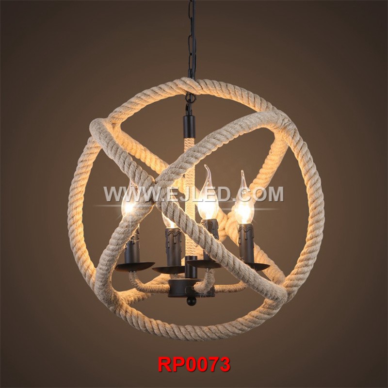 How to make hemp rope chandelier