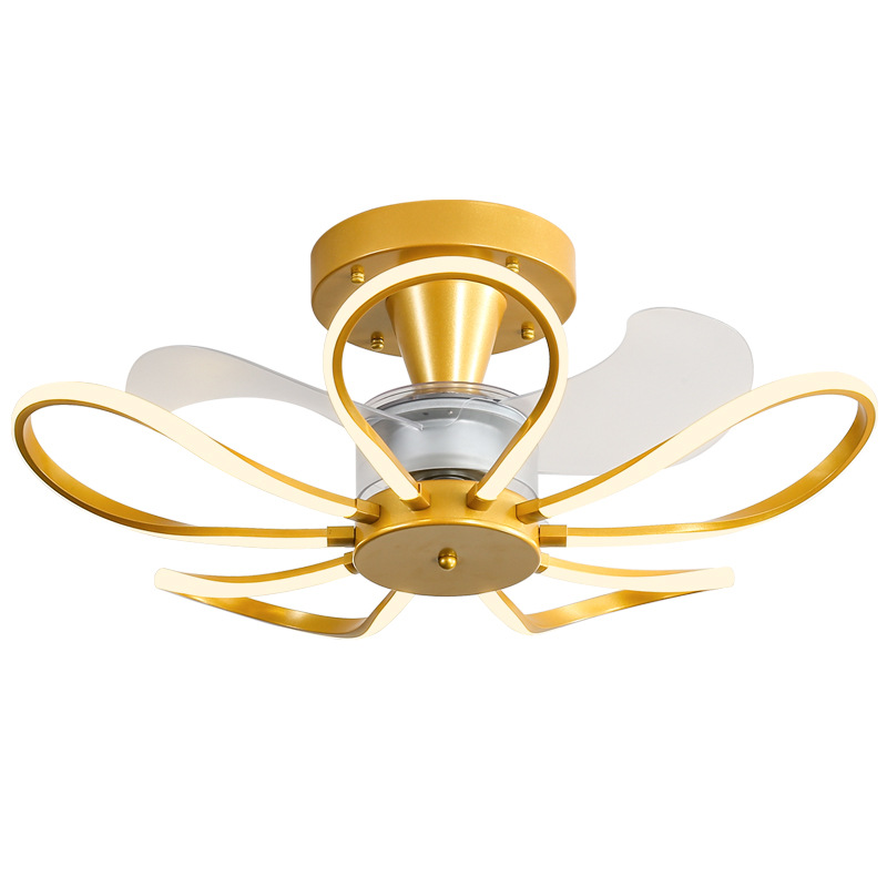 Fan chandelier spins very slowly