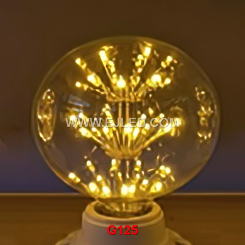 The higher the wattage, the brighter the christmas bulb