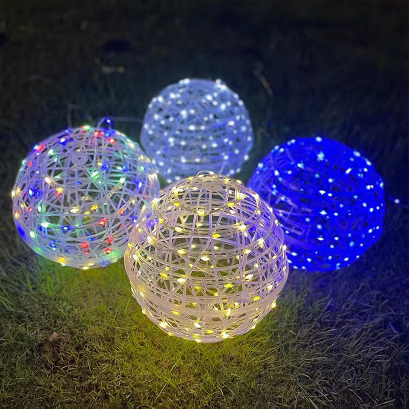 How does the rattan LED fancy tree light turn on
