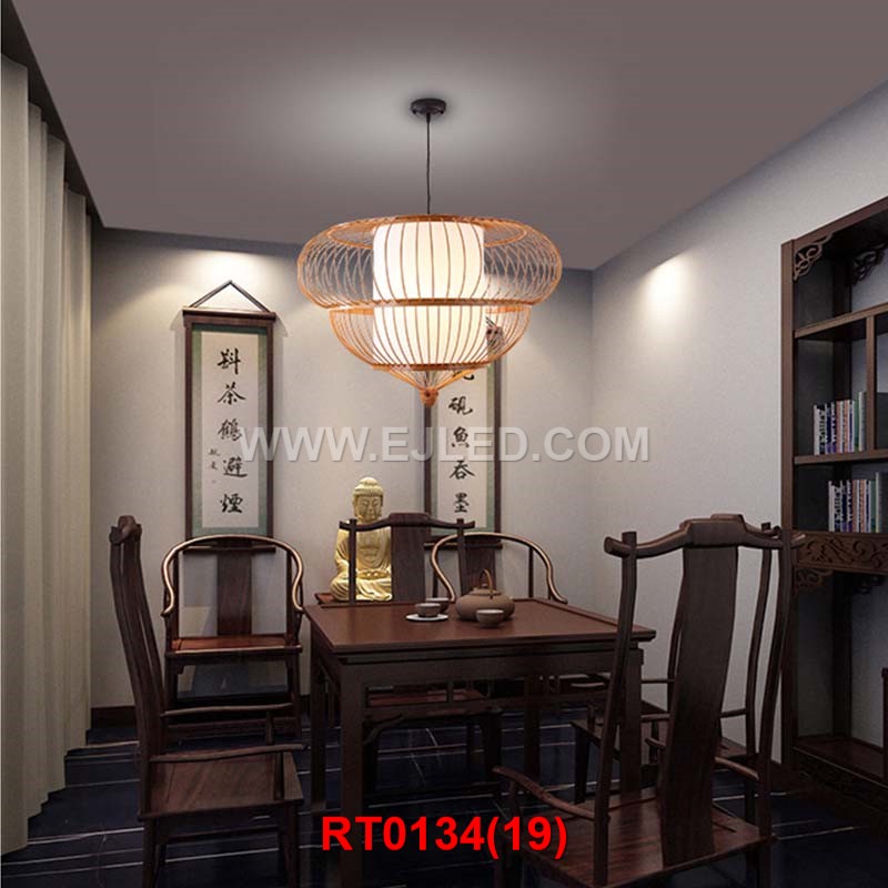 DIY rattan lamp for coming Christmas day