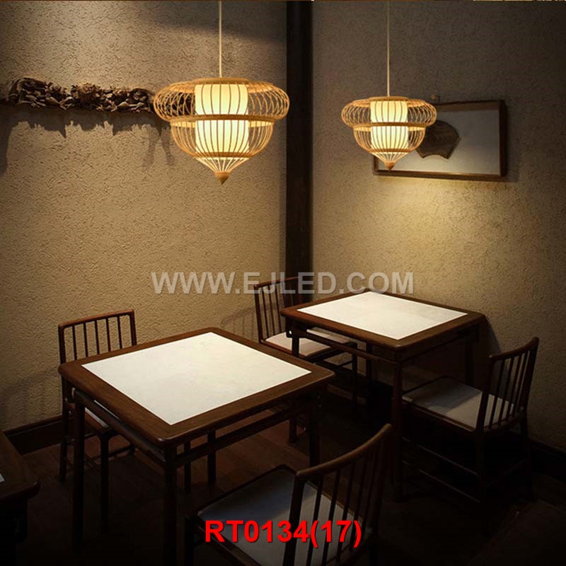 DIY rattan lamp for coming Christmas day