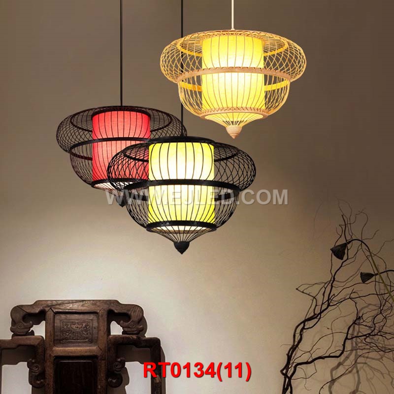 DIY rattan lamp for coming Christmas day