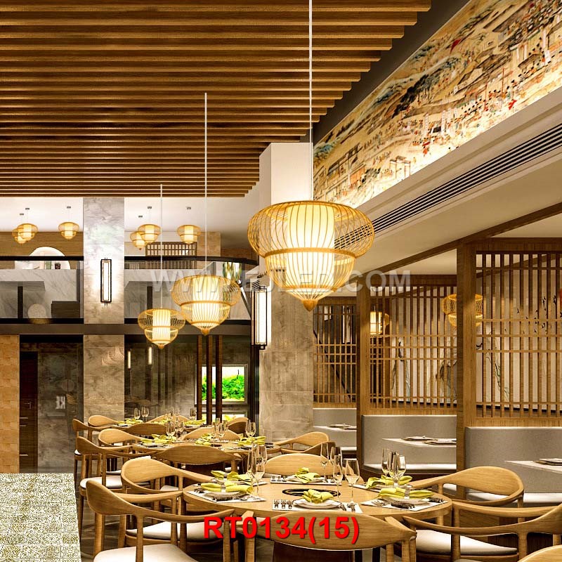 Art Derivatives Design Rattan Lamp for Christmas Day