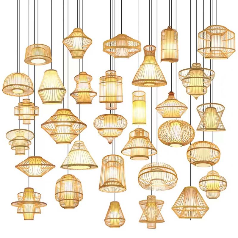 Art Derivatives Design Rattan Lamp for Christmas Day