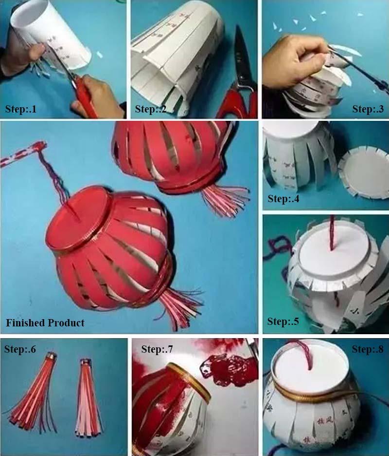 A Complete Handmade Collection of Rattan Lamp Mid-autumn Lanterns