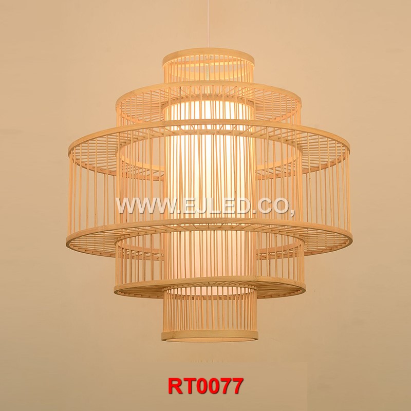How To Make A Gorgeous Rattan Lamp Chandelier Shade With Bamboo Clips
