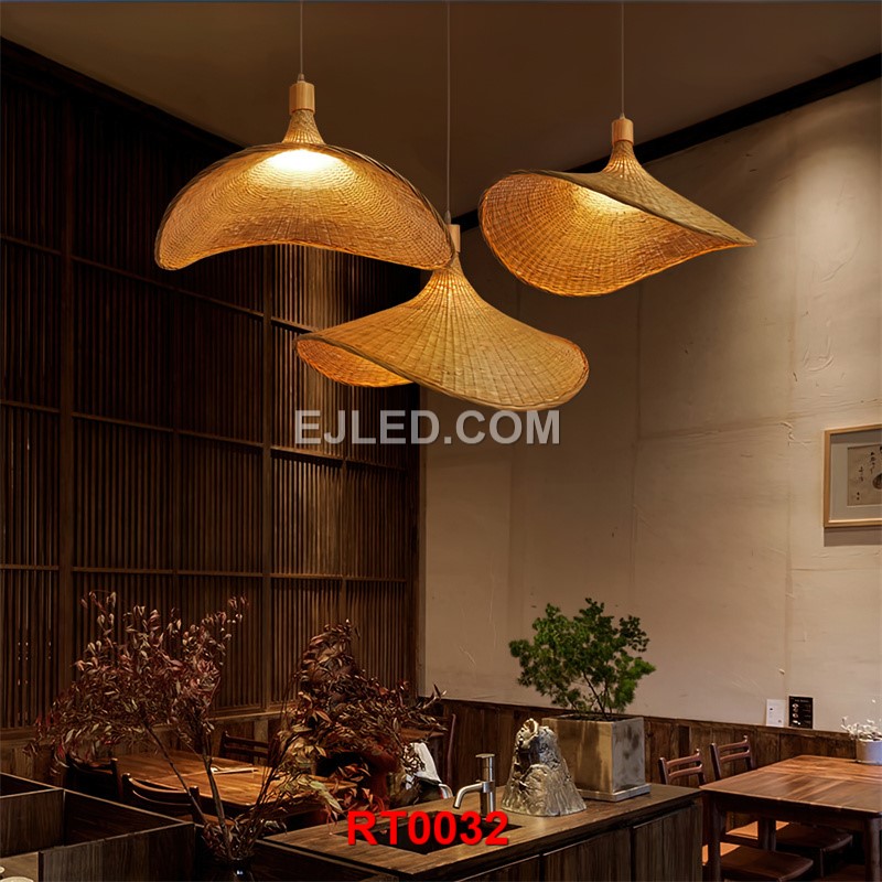 How to DIY Lantern Rattan Lamp Chanderlier Method Illustration