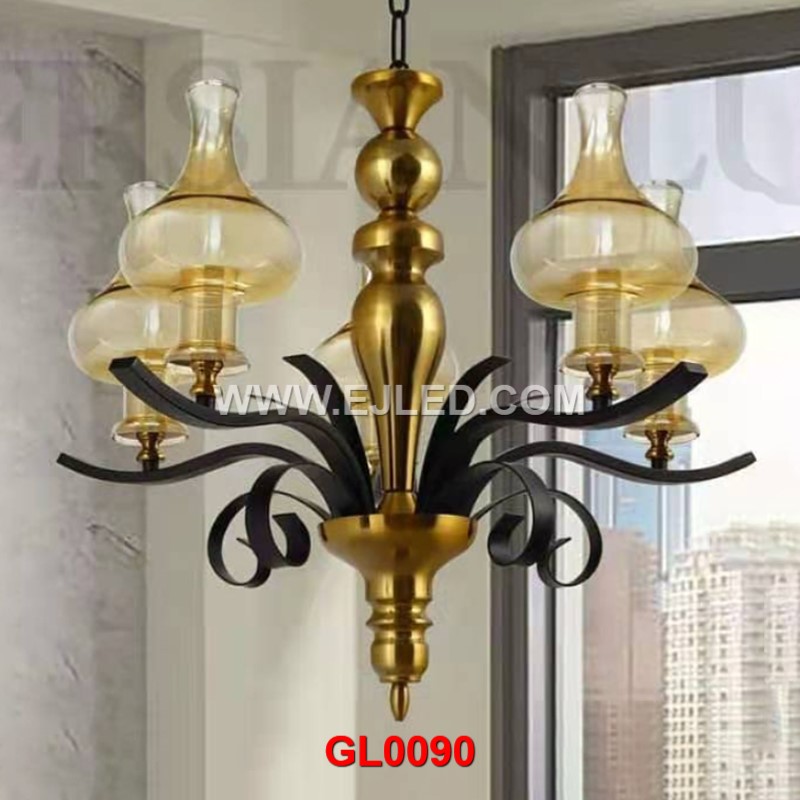 How to fix broken glass chandelier lampshade