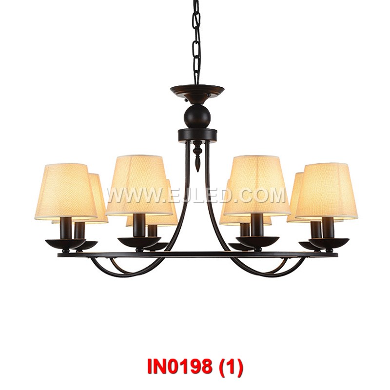 Nordic Retro Modern Glass Chandelier For Living Room