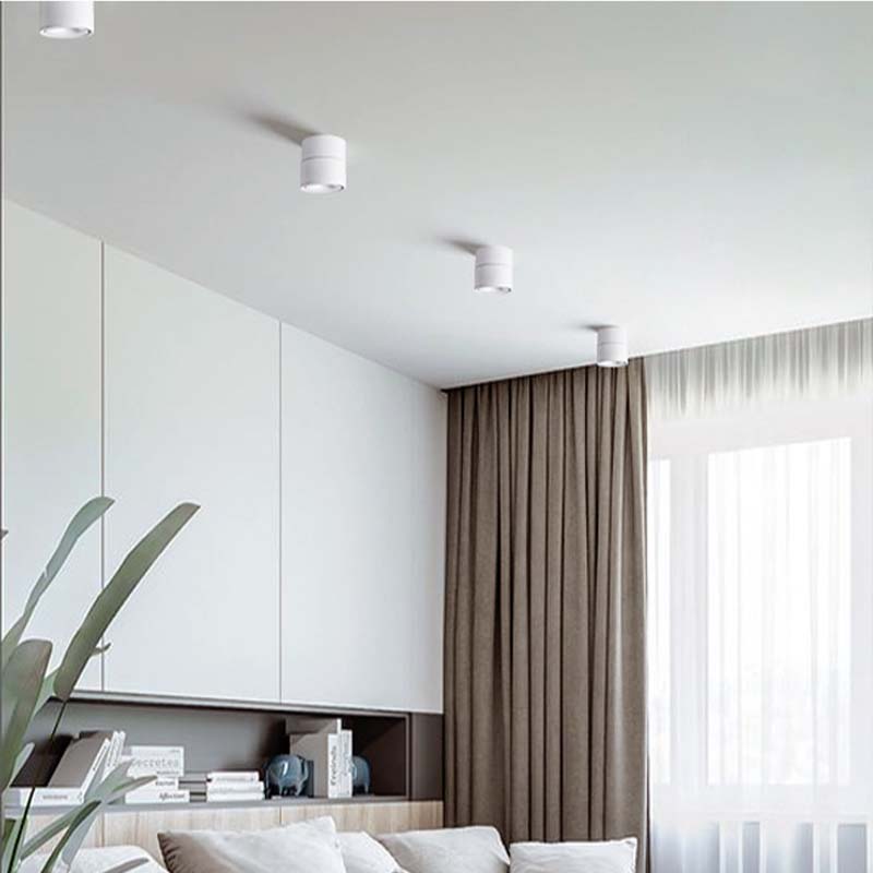 Which downlight and spotlight are more suitable for use in the living room