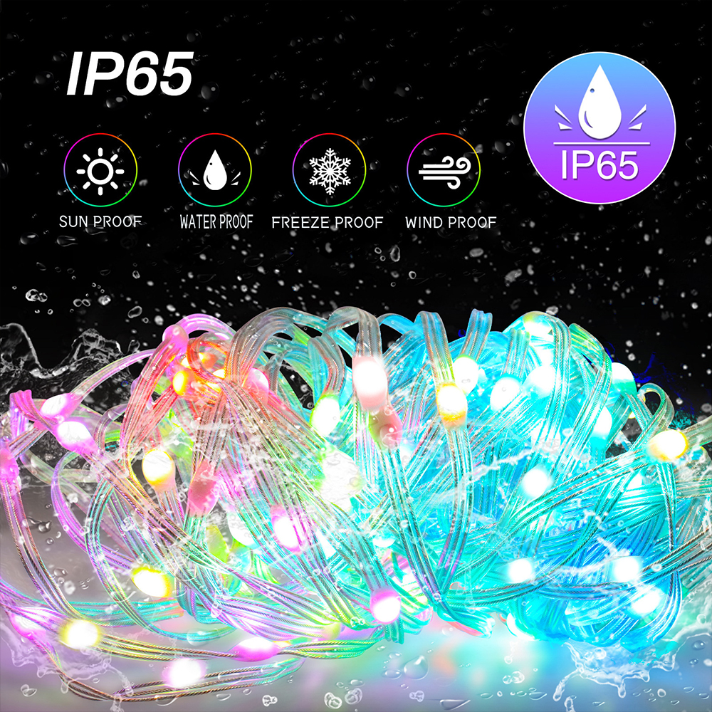 How to connect the Christmas tree string lights?