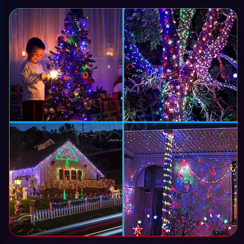 How to connect the Christmas tree string lights?
