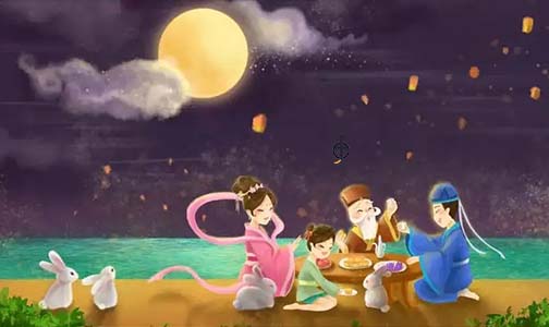 What kind of lights do you put on the Mid-Autumn Festival?